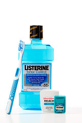 Image showing Dental hygiene oral health products