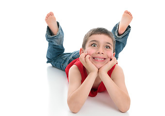 Image showing Young bright eyed boy