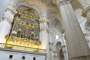 Image showing Interior of Granada cathedral, Spain