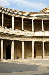 Image showing Carlos V Palace inside the Alhambra in Granada, Spain