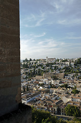 Image showing View of the Albaicin, the Arabic district of Granada, Spain