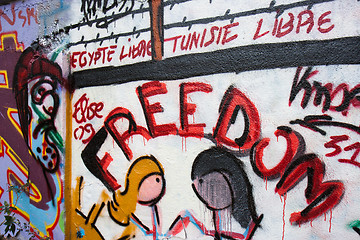 Image showing Freedom graffiti