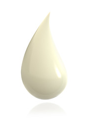 Image showing Shiny drop of milk