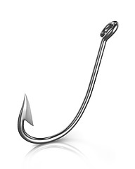 Image showing Shiny fishing hook