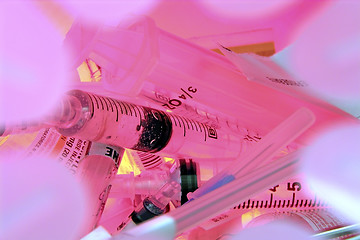 Image showing Medical Sharps Waste Container-used to reduce the risk of needle-stick injury (8MP camera)