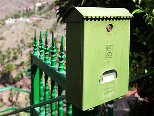 Image showing Green mailbox
