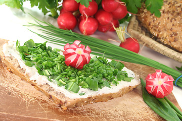 Image showing Wild garlic Bread