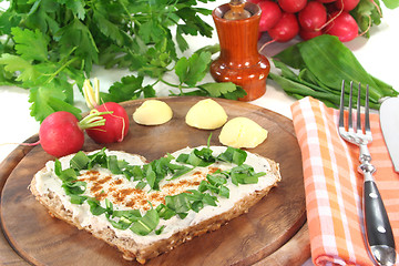 Image showing Wild garlic Bread