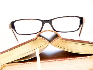 Image showing Glasses and Books