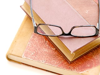 Image showing Books and Glasses