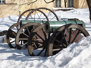 Image showing Historic Cannons