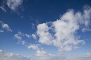 Image showing Beautiful blue sky and white clouds 