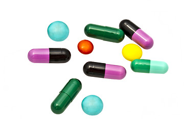 Image showing Colorful pills 