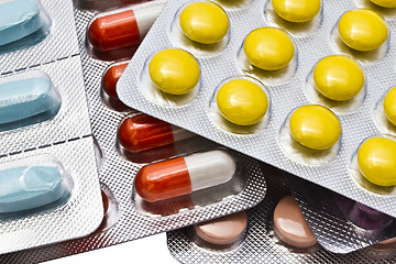 Image showing Colorful pills