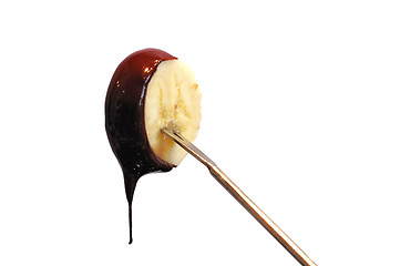 Image showing Banana with chocolate