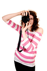 Image showing Girl with camera.