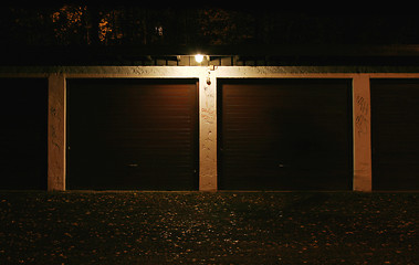 Image showing Garage at Night