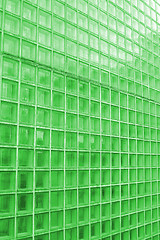 Image showing Green Cube Glass Texture