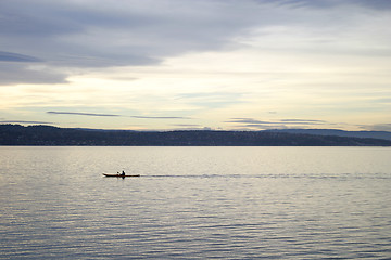 Image showing Kayak in the Ocean