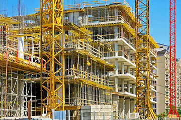 Image showing Construction buildings