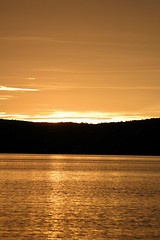 Image showing Norwegian Fjord Sunset