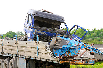 Image showing Truck collision