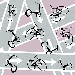 Image showing Bicycle pattern