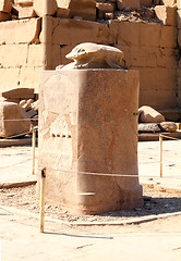 Image showing scarabaeus monument in karnak temple