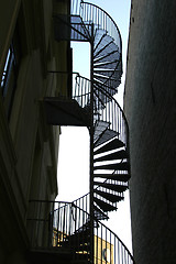 Image showing Spiral Staircase Abstract