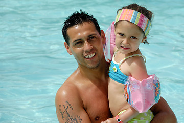 Image showing Happy father and daughter