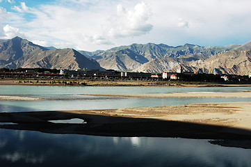 Image showing Landscape of Lhasa Tibet