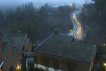 Image showing Winding Evening Road