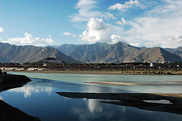 Image showing Landscape of Lhasa Tibet