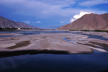 Image showing Landscape of Lhasa Tibet