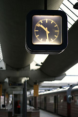 Image showing Hanging Train Clock