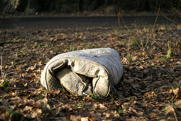 Image showing Old Mattress Roll