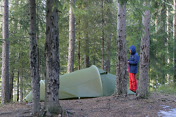 Image showing Camping with Tent