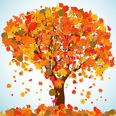 Image showing Beautiful autumn tree for your design. EPS 8