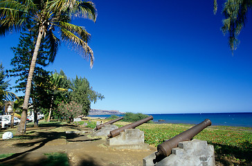 Image showing Waterfront at Saint Paul, La Reunion Island