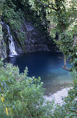 Image showing Trou Noir cascade, La Reunion Island