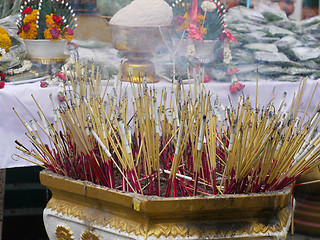 Image showing Tattoo Festival at Wat Bang Phra in Nakhon Chaisi near Bangkok, 