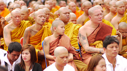 Image showing Tattoo Festival at Wat Bang Phra in Nakhon Chaisi near Bangkok, 