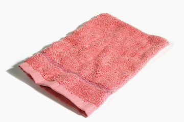 Image showing Pink wash cloth