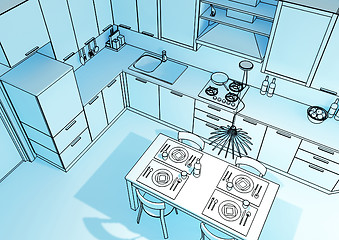 Image showing 3d kitchen