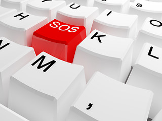 Image showing sos keyboard
