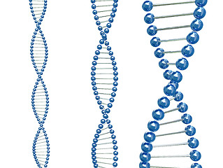 Image showing fine image 3d of dna illustration 