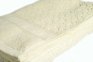 Image showing White Folded Towel