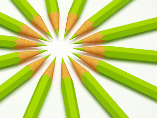 Image showing green pencil