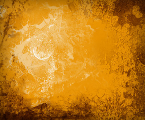 Image showing grunge orange background