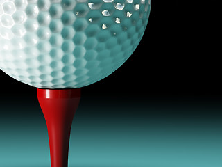 Image showing golf ball background